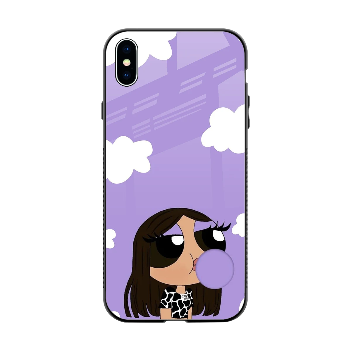 Grape Chic back phone cover | glass case for iphone xs max