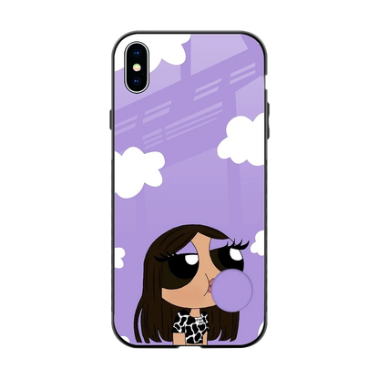 Grape Chic back phone cover | glass case for iphone xs max
