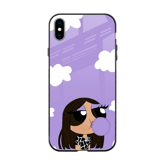 Grape Chic back phone cover | glass case for iphone xs max