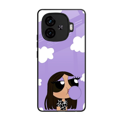 Grape Chic back phone cover | glass case for iqoo neo 10r 5g
