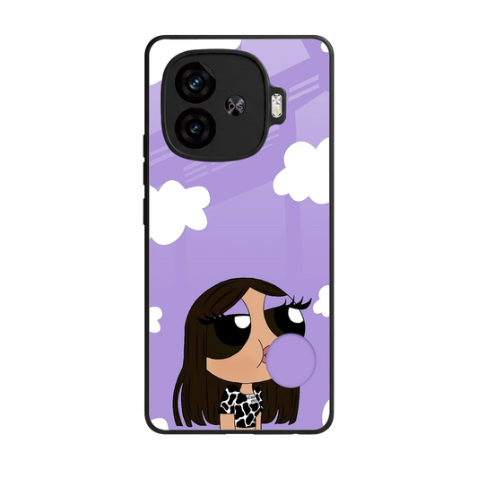 Grape Chic back phone cover | glass case for iqoo neo 10r 5g