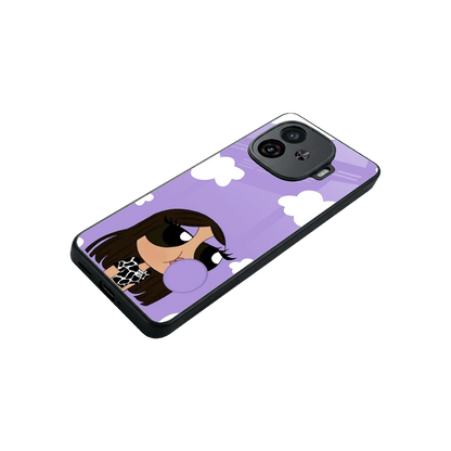 Grape Chic stylish phone case for iqoo neo 10r 5g | glossy glass and slim fit