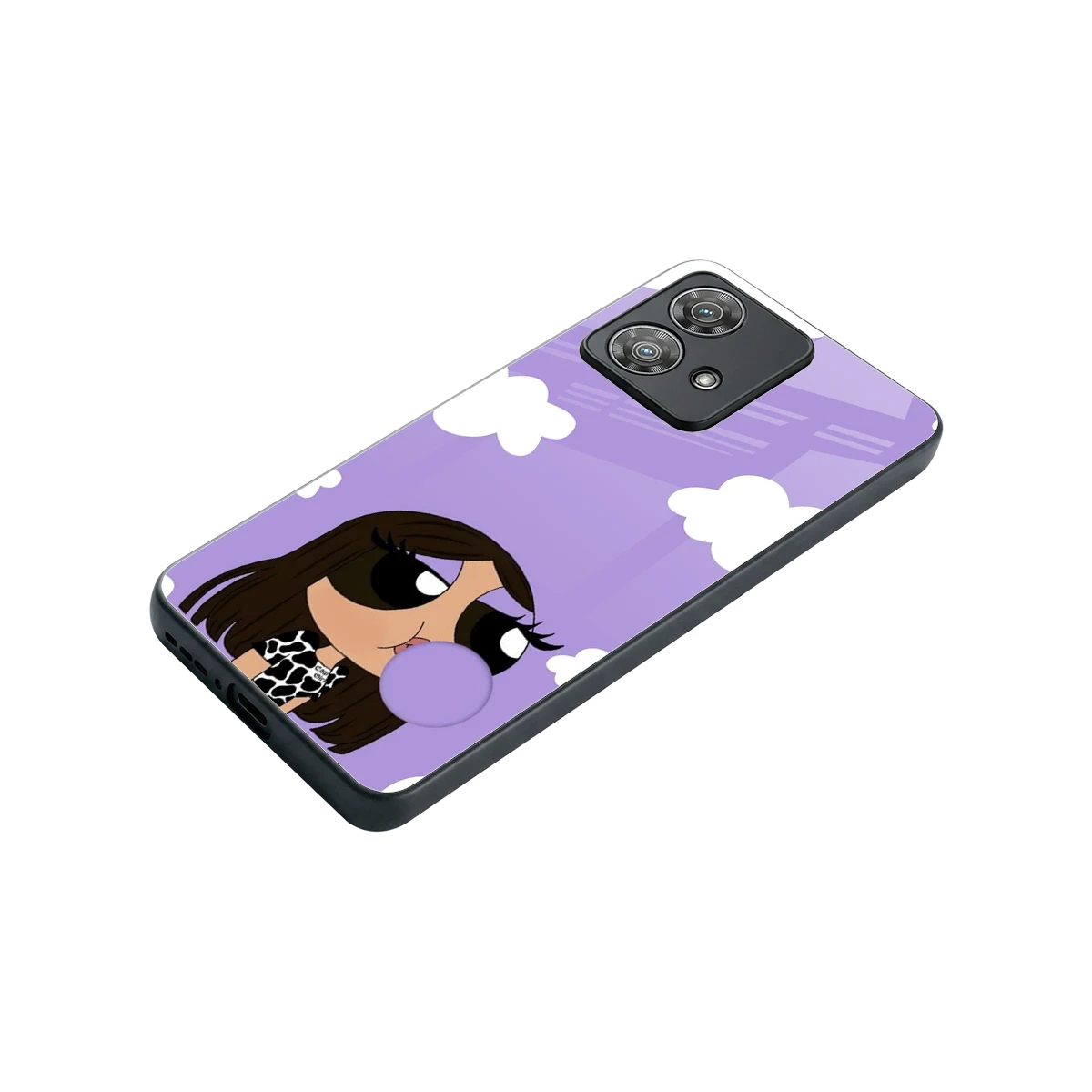 Grape Chic stylish phone case for motorola edge 40 neo 5g | glossy glass and slim fit