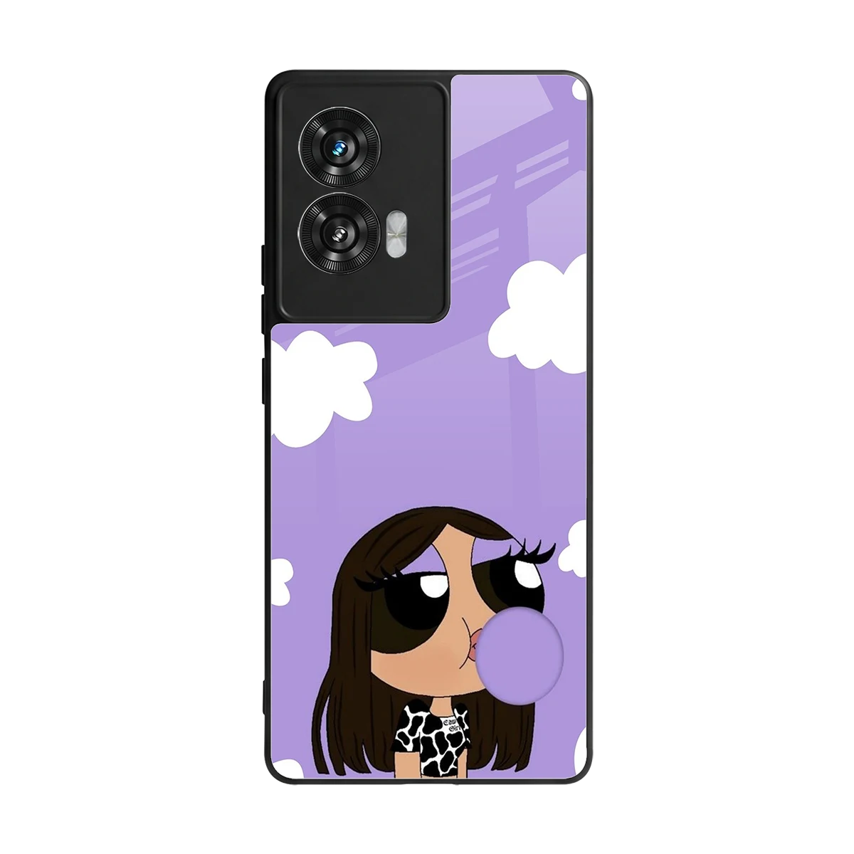 Grape Chic back phone cover | glass case for motorola edge 50 fusion