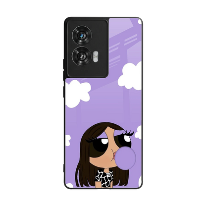 Grape Chic back phone cover | glass case for motorola edge 50 fusion