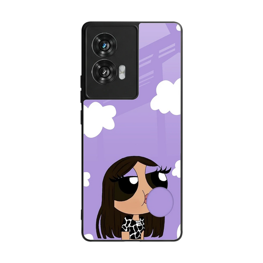 Grape Chic back phone cover | glass case for motorola edge 50 fusion