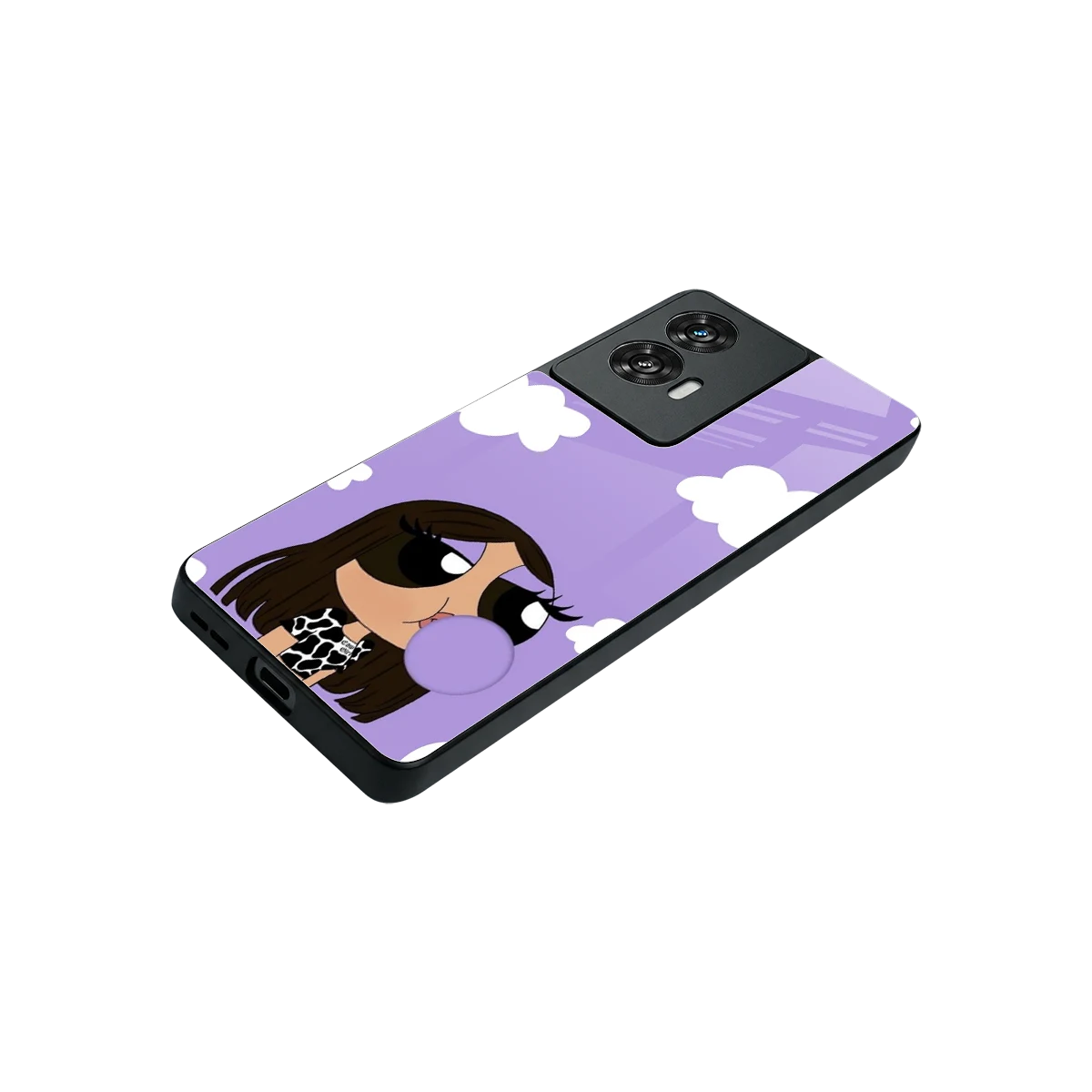 Grape Chic stylish phone case for motorola edge 50 fusion | glossy glass and slim fit
