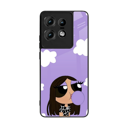 Grape Chic back phone cover | glass case for motorola edge 50 pro