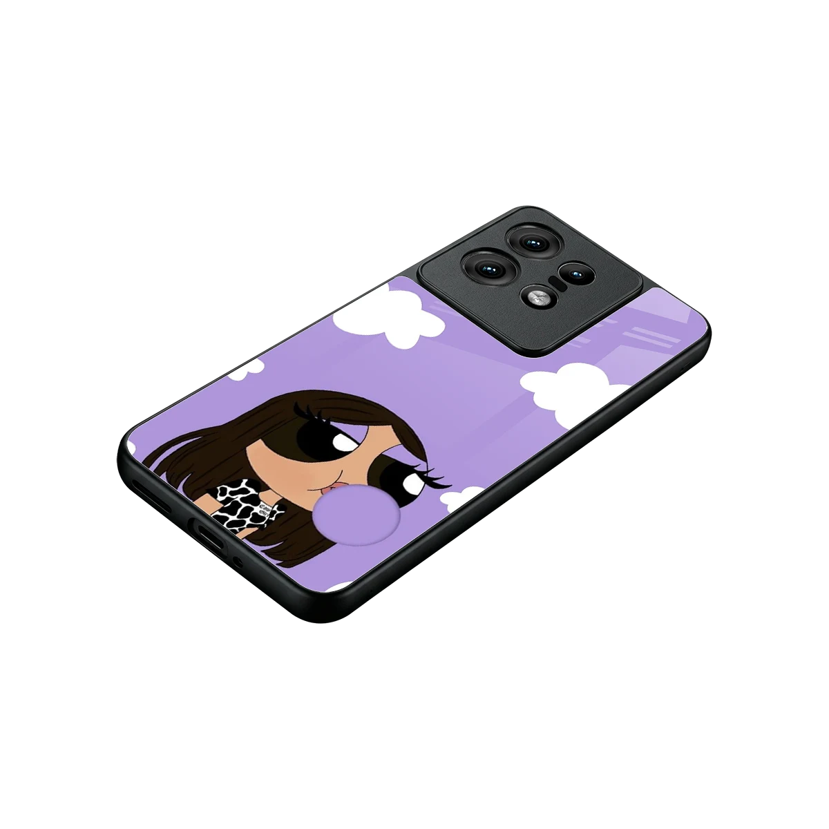 Grape Chic stylish phone case for motorola edge 50 pro | glossy glass and slim fit