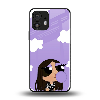 Grape Chic back phone cover | glass case for nothing phone 2