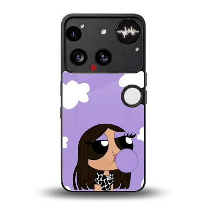 Grape Chic back phone cover | glass case for nothing phone 3