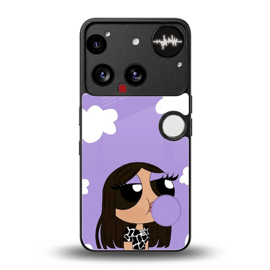 Grape Chic back phone cover | glass case for nothing phone 3
