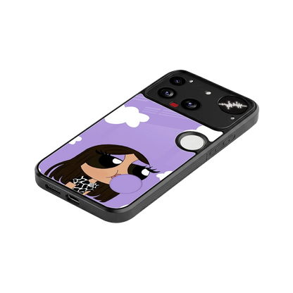 Grape Chic stylish phone case for nothing phone 3 | glossy glass and slim fit