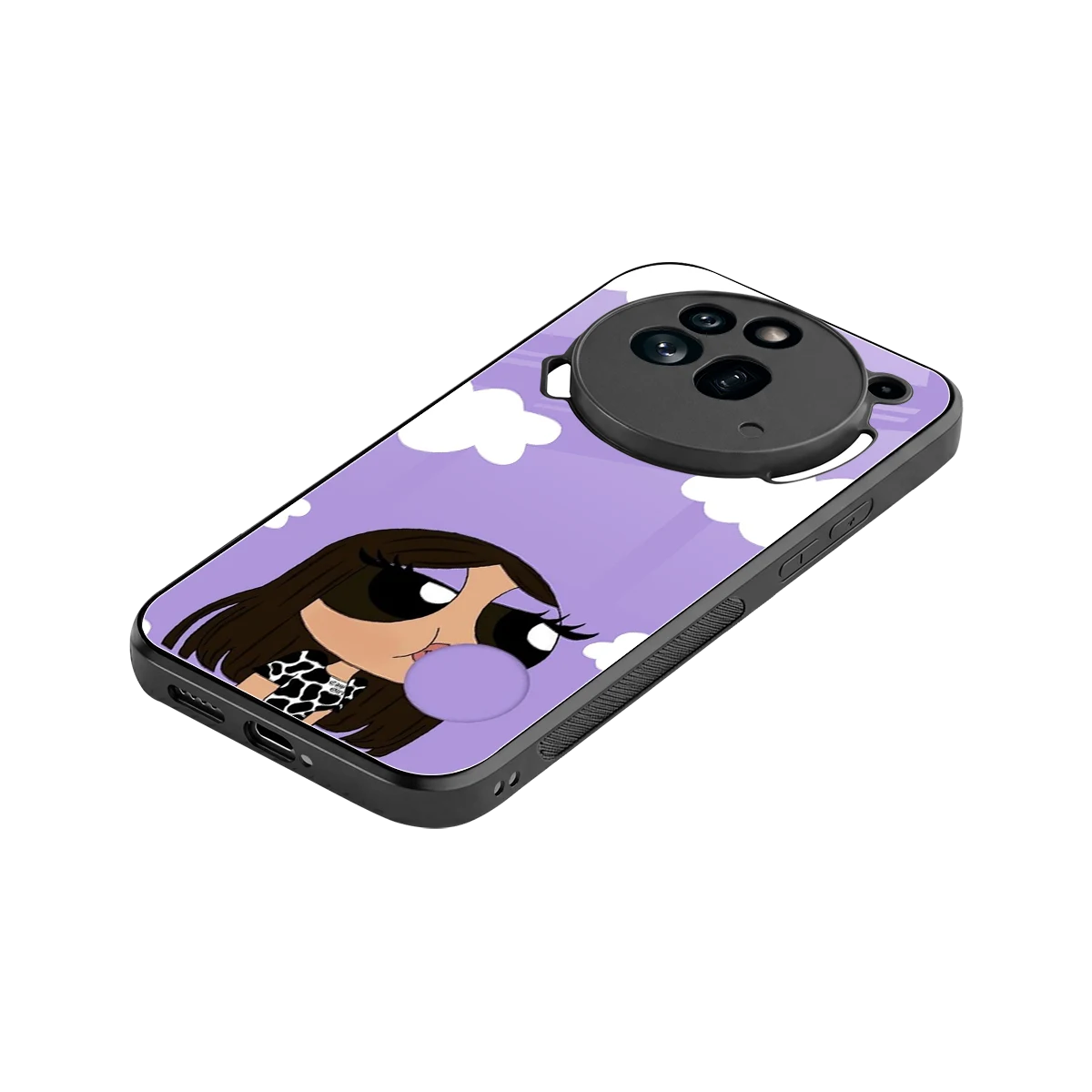 Grape Chic stylish phone case for nothing phone 3a pro | glossy glass and slim fit