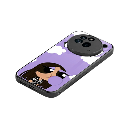 Grape Chic stylish phone case for nothing phone 3a pro | glossy glass and slim fit