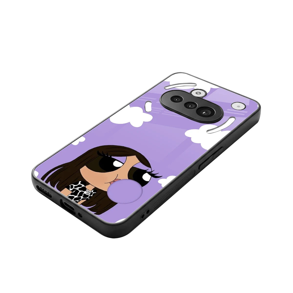 Grape Chic stylish phone case for nothing phone 3a | glossy glass and slim fit