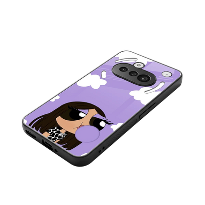 Grape Chic stylish phone case for nothing phone 3a | glossy glass and slim fit