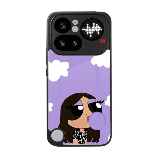 Grape Chic back phone cover | glass case for nothing phone 4a pro
