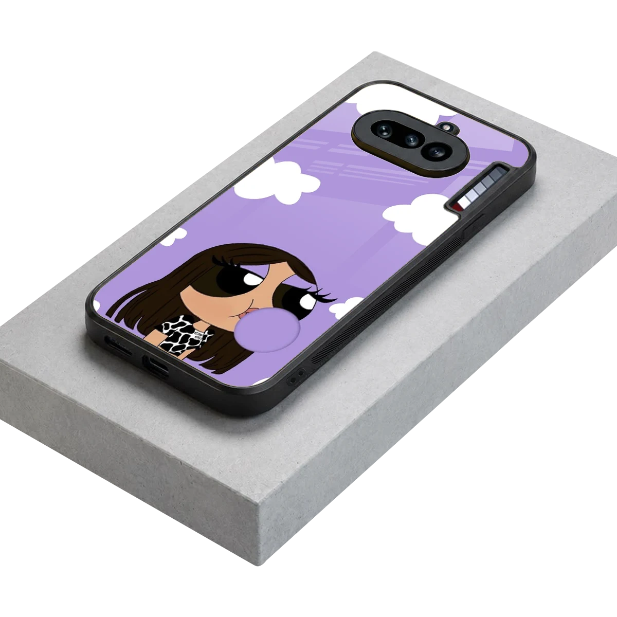 Grape Chic stylish phone case for nothing phone 4a | glossy glass and slim fit