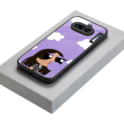 Grape Chic stylish phone case for nothing phone 4a | glossy glass and slim fit