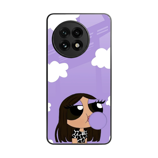 Grape Chic back phone cover | glass case for oneplus 13r