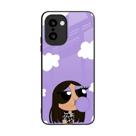 Grape Chic back phone cover | glass case for oneplus 15r