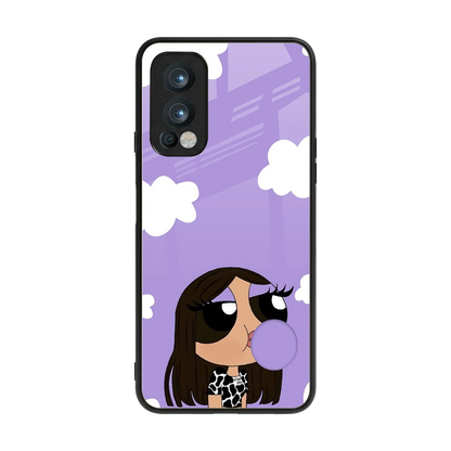 Grape Chic back phone cover | glass case for oneplus nord 2