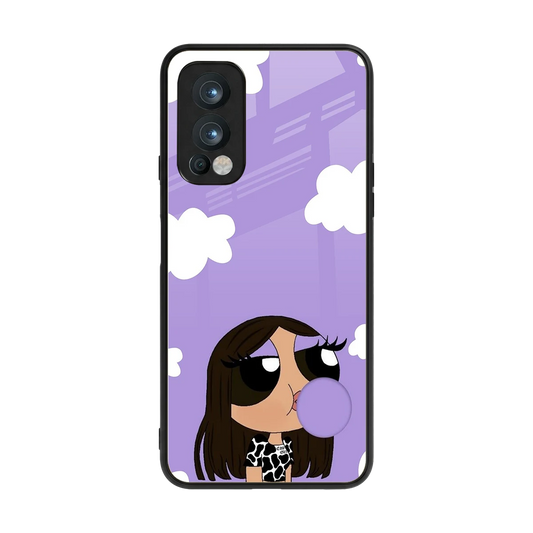 Grape Chic back phone cover | glass case for oneplus nord 2