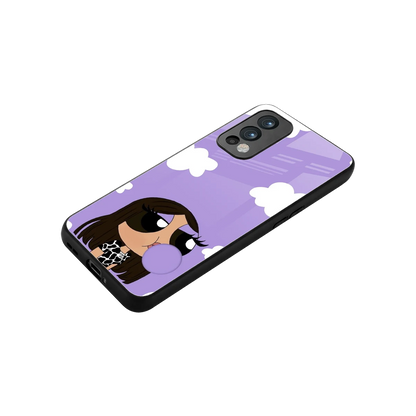 Grape Chic stylish phone case for oneplus nord 2 | glossy glass and slim fit