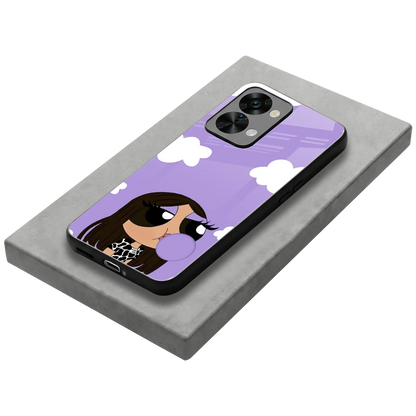 Grape Chic stylish phone case for oneplus nord 2t | glossy glass and slim fit