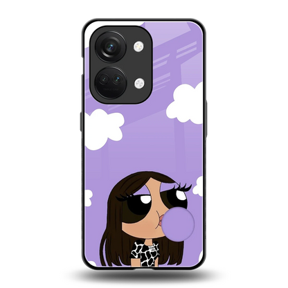 Grape Chic back phone cover | glass case for oneplus nord 3