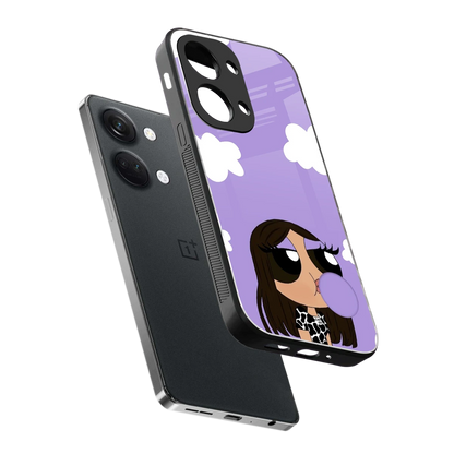 Grape Chic sleek oneplus nord 3 cover with tempered glass back and TPU edges