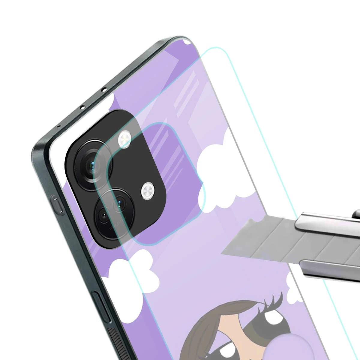 Grape Chic stylish phone case for oneplus nord 3 | glossy glass and slim fit
