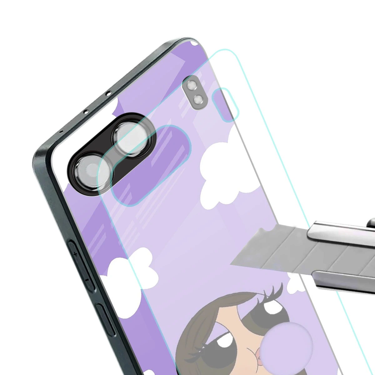 Grape Chic stylish phone case for oneplus nord 4 | glossy glass and slim fit