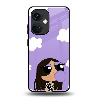 Grape Chic back phone cover | glass case for oneplus nord ce 3