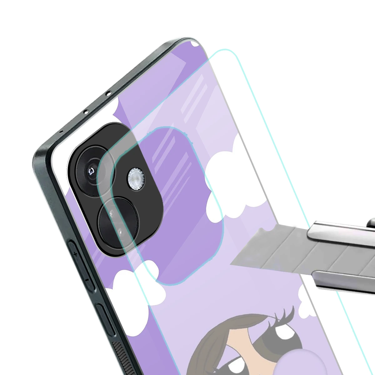 Grape Chic stylish phone case for oneplus nord ce 3 | glossy glass and slim fit