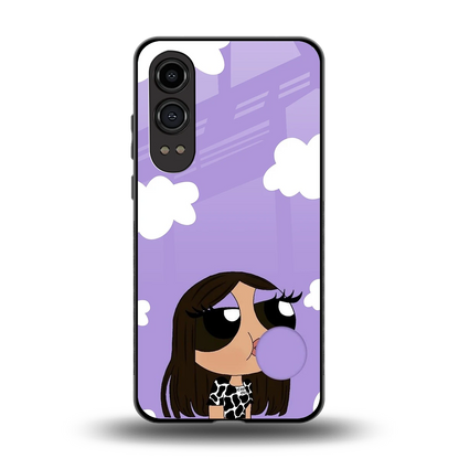 Grape Chic back phone cover | glass case for oneplus nord ce 4 lite