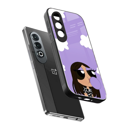 Grape Chic sleek oneplus nord ce 4 cover with tempered glass back and TPU edges