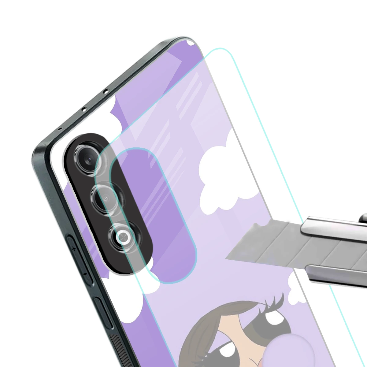 Grape Chic stylish phone case for oneplus nord ce 4 | glossy glass and slim fit