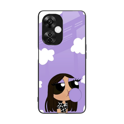 Grape Chic back phone cover | glass case for oneplus nord ce 3 lite