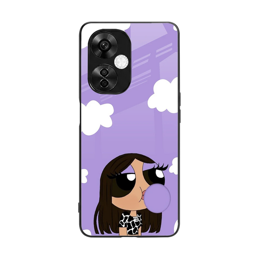 Grape Chic back phone cover | glass case for oneplus nord ce 3 lite