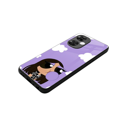 Grape Chic stylish phone case for oneplus nord ce 3 lite | glossy glass and slim fit