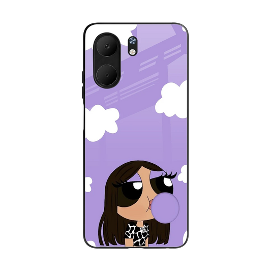 Grape Chic back phone cover | glass case for oppo a5x 5g