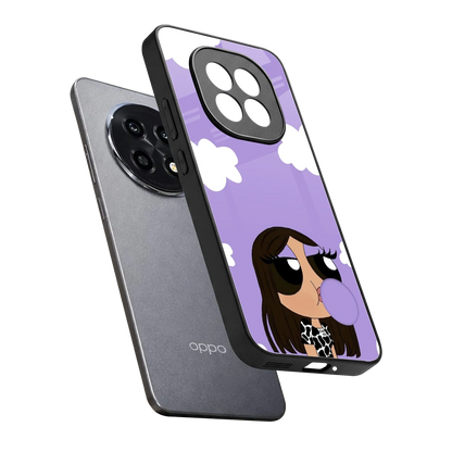Grape Chic sleek oppo f29 pro 5g cover with tempered glass back and TPU edges