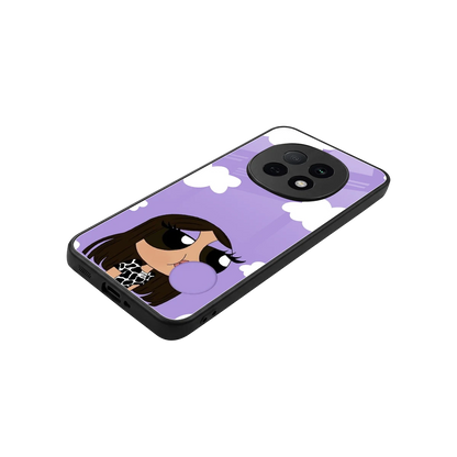 Grape Chic stylish phone case for oppo f29 pro 5g | glossy glass and slim fit