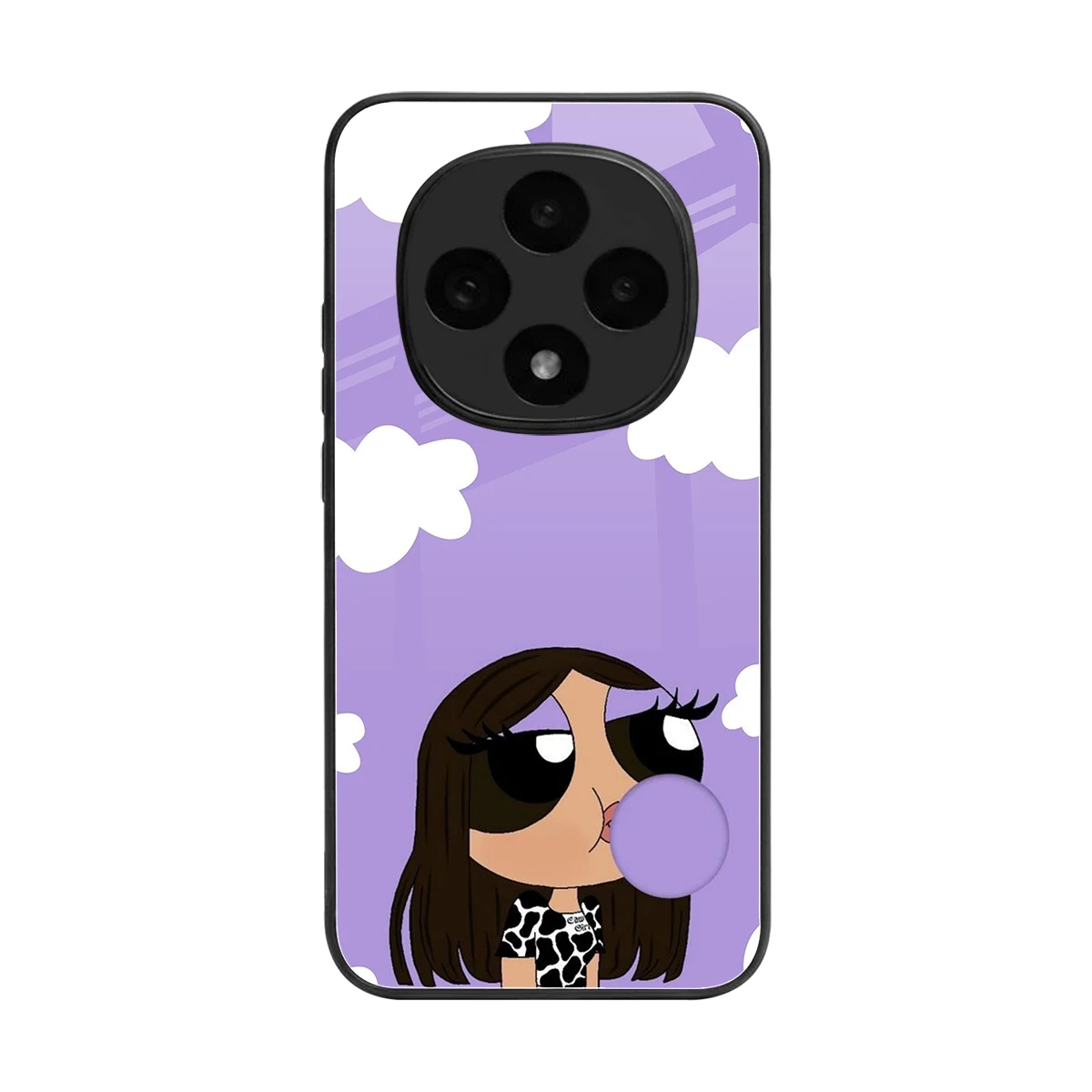 Grape Chic back phone cover | glass case for oppo f31 pro 5g