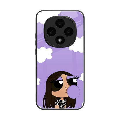 Grape Chic back phone cover | glass case for oppo f31 pro 5g
