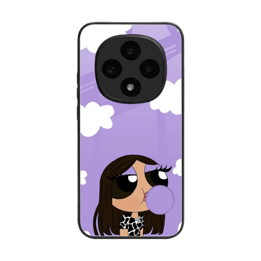Grape Chic back phone cover | glass case for oppo f31 pro 5g