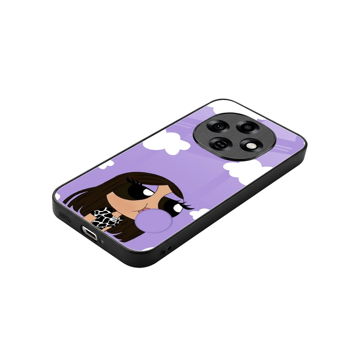 Grape Chic stylish phone case for oppo f31 pro 5g | glossy glass and slim fit