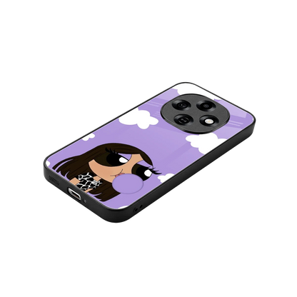 Grape Chic stylish phone case for oppo f31 pro 5g | glossy glass and slim fit